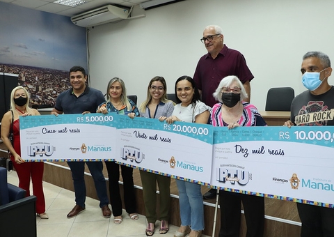 Contribuintes ganham prêmios do segundo sorteio do ‘IPTU Premiado’ em Manaus