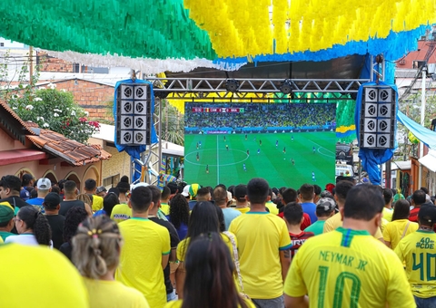 Ruas do Alvorada recebem mais de 13 mil torcedores durante jogo do Brasil