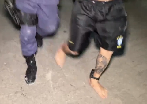 Polícia estoura boca de fumo e prende traficante com tornozeleira eletrônica em Manaus