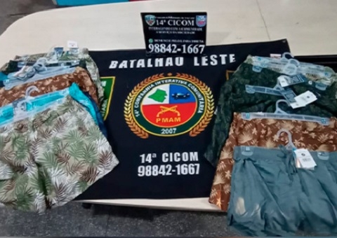 Trio é preso por furtar roupas em loja do Shopping Cidade Leste em Manaus