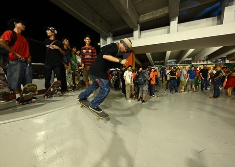 Primeira pista de skate coberta é inaugurada em Manaus