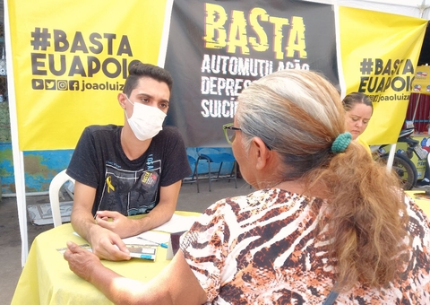 Ação contra a automutilação, depressão e suicídio é realizada no Amazonas