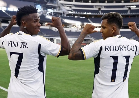 Estudo põe Vini Jr e Rodrygo entre os 5 mais valiosos do mundo