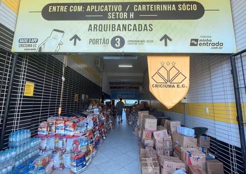 Criciúma arrecada toneladas doações para o RS e busca voluntários