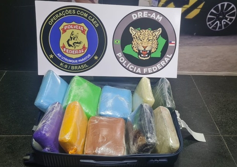 Homem é preso com mais de 11 kg de drogas em malas em aeroporto de Manaus
