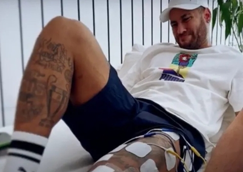 Neymar passa por tratamento doloroso após lesão no joelho