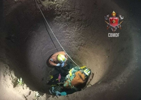 Mulher cai em cisterna de 7 metros após passear em local sem iluminação