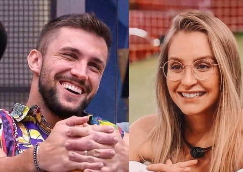 Vídeo: Carla Diaz e Arthur trocam beijos na festa do BBB21