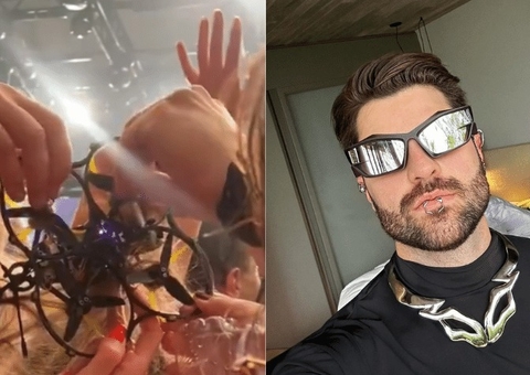 Drone cai em cabelo de fã e provoca acidente durante show de Alok; vídeo