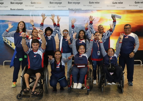 Delegação amazonense embarca para Paralimpíadas Escolares, em São Paulo