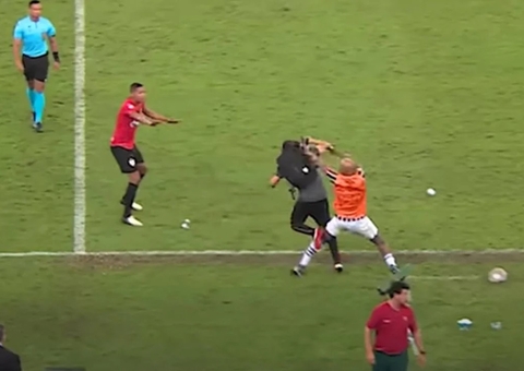 Fluminense: STJD vai denunciar empurrão e Felipe Melo pode pegar até 12 jogos