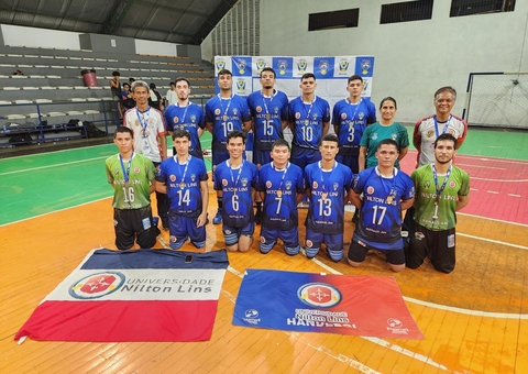 Handebol da Nilton Lins conquista etapa estadual dos Jogos Universitários Brasileiros