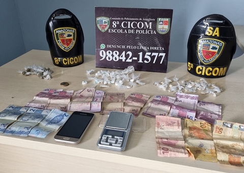 Cinco suspeitos de tráfico de drogas são presos ao tentarem fugir da polícia em Manaus