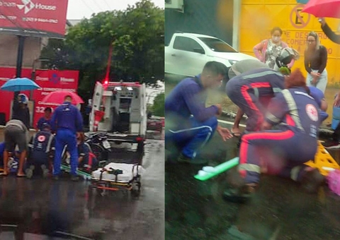 Acidente deixa três motociclistas feridos em Manaus; vídeo