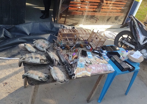 Criminosos são presos com drogas, armas e animais silvestres no Amazonas