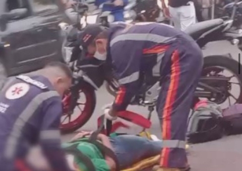 Acidentes em Educandos e Cosme Ferreira deixam duas pessoas feridas