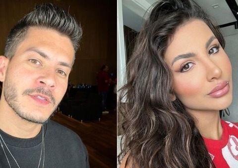 Arthur Aguiar curte momento romântico em show ao lado da nova namorada