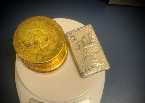Passageiro é preso ao desembarcar em Boa Vista com mais de 1 kg de ouro