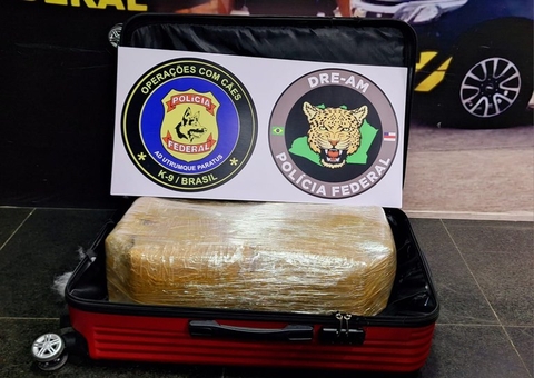 Mulher é presa no aeroporto de Manaus ao tentar embarcar com 15kg de drogas