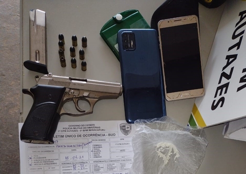 Com armas e drogas, homens são presos após mostrarem nervosismo em Manaus