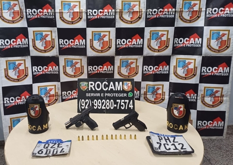 Dois homens são presos e adolescente é apreendido suspeitos de assaltar café da manhã no Alvorada