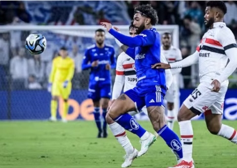 São Paulo e Cruzeiro empatam amistoso com Oscar, Dudu, Gabi e gol aos 28s