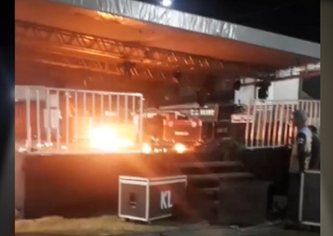 Polícia deve investigar incêndio em palanque de Wilson Lima no Amazonas; vídeo