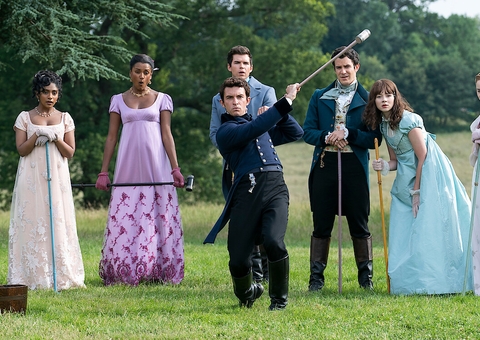 Atrizes mostram os bastidores da 2ª temporada de Bridgerton; confira