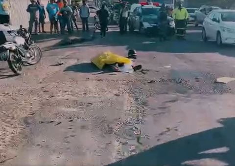 Cabo da PM morre ao ser atingido por caminhão em avenida de Manaus