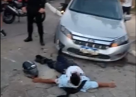 A caminho do trabalho, motociclista é atropelado por homem bêbado em Manaus