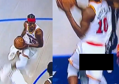 Astro da NBA tem 'acidente' nos shorts durante jogo; vídeo
