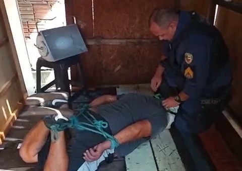 Amarrado e amordaçado, homem é salvo de execução em tribunal do crime em Manaus