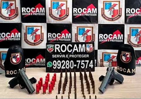 Criminosos fogem da polícia e abandonam munições e armas falsas no Amazonas