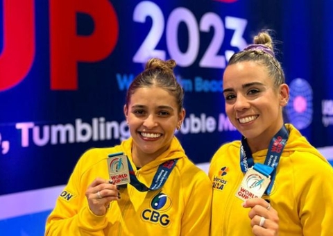 Brasileiras são prata na Copa do Mundo de ginástica de trampolim