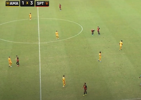 3x1: Amazonas tenta diminuir placar, mas Sport reage e faz o 3º da partida
