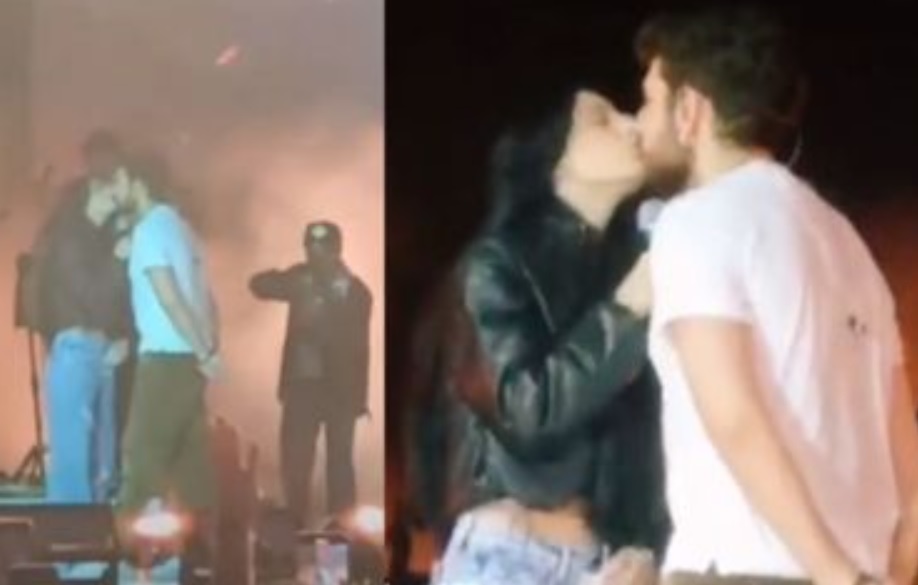 Gustavo Mioto e Ana Castela se beijam em público pela primeira vez  