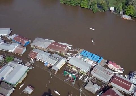 Cheia 2025: Mais de 90% do município de Anamã está inundado