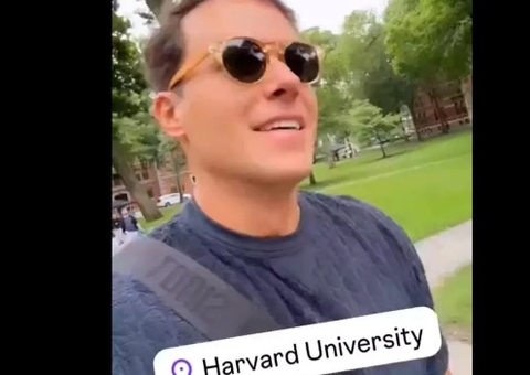 Após pregação contra faculdades, André Valadão passeia com os filhos em Harvard