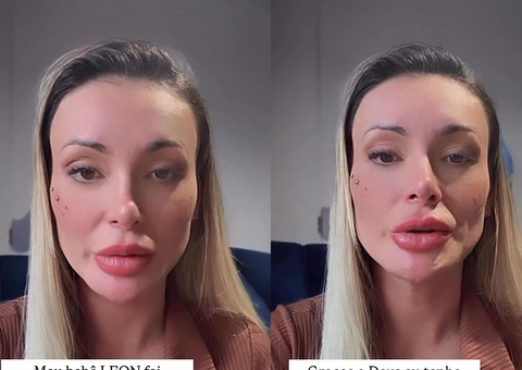 Andressa Urach diz que filho de 3 anos foi diagnosticado com autismo 