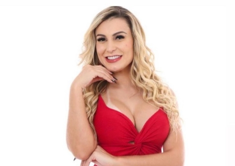 ‘Ele faz o meu mamá’, diz Andressa Urach sobre marido após aparecer mamando