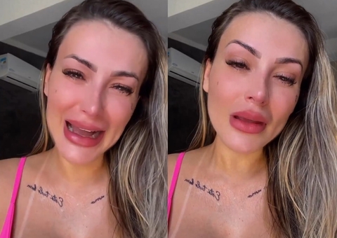 Andressa Urach chora ao relembrar início na prostituição aos 21 anos: 'muita raiva'; vídeo
