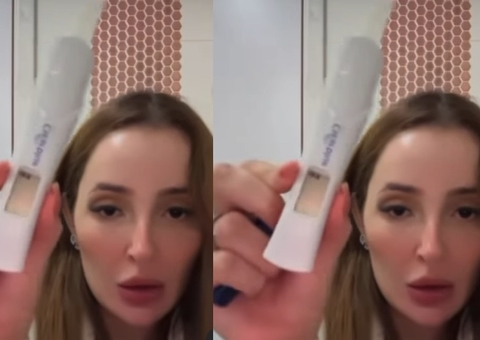 Acompanhante que supostamente dormiu com Neymar diz estar grávida e mostra teste