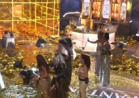 Decoração pega fogo e brothers se desesperam durante festa no BBB23; vídeo
