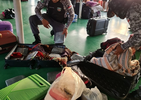 Drogas avaliadas em mais de R$ 500 mil são apreendidas em embarcação no Amazonas