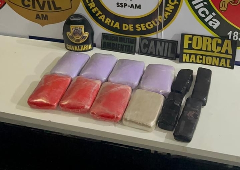 Tripulante e passageiros são presos com drogas avaliadas em R$ 650 mil em Coari