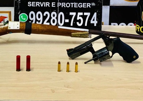 Homem é preso com armas no Caminho das Índias, em Manaus