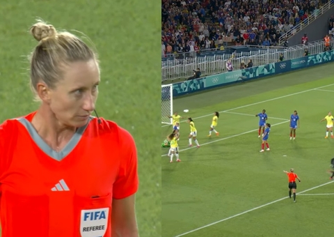 Esperando empatar? Árbitra revolta brasileiros ao dar acréscimo bizarro em partida contra a França