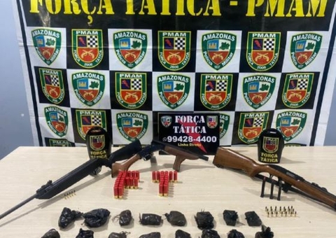 Homem é preso com arsenal escondido em sítio de Manaus