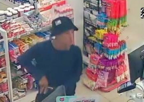 Polícia procura homem que cometeu roubo em drogaria no Japiim