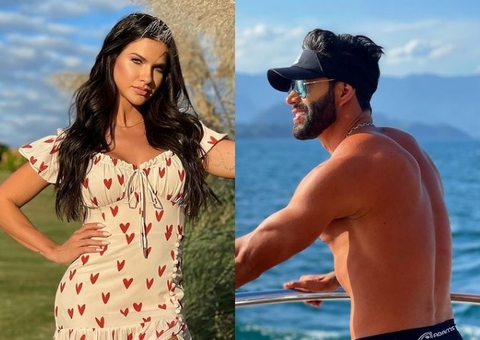  Andressa Suita ‘marca território’ em foto de Gusttavo Lima